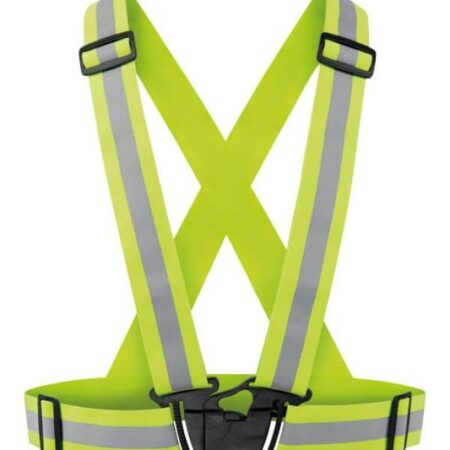 Ανακλαστικό γιλέκο - τιράντες με clip